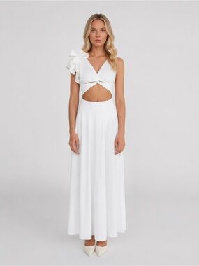 Maygel Coronel Blanca Reversible Maxi Dress